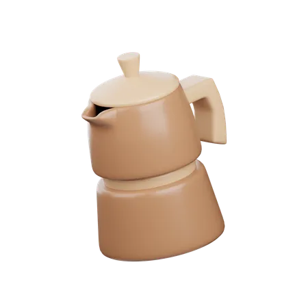 Pot de moka  3D Icon