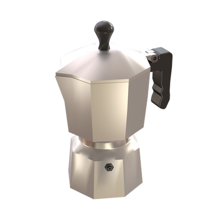 Moka Pot  3D Illustration