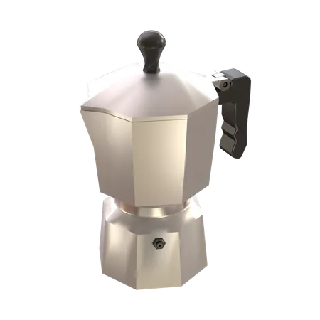 Moka Pot  3D Illustration