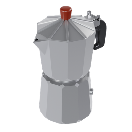 Moka Pot  3D Illustration