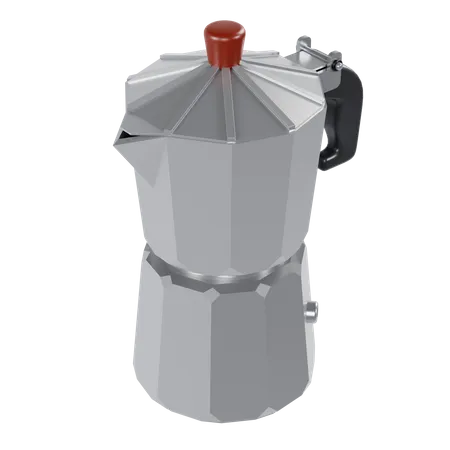 Moka Pot  3D Illustration