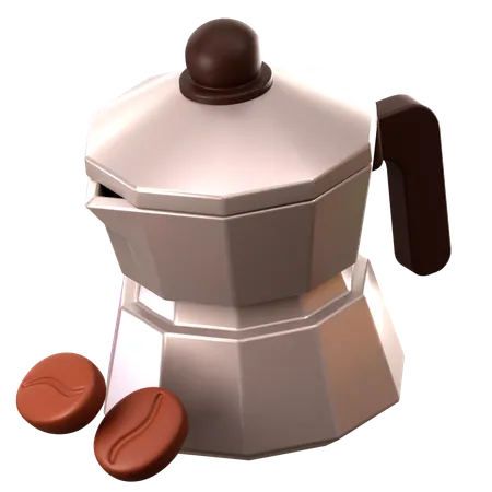 Cafetière moka  3D Icon