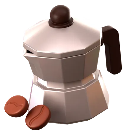 Moka pot coffee  3D Icon