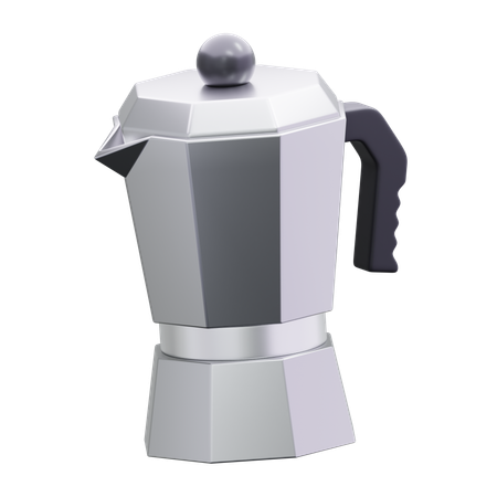 Moka Pot Coffee  3D Icon