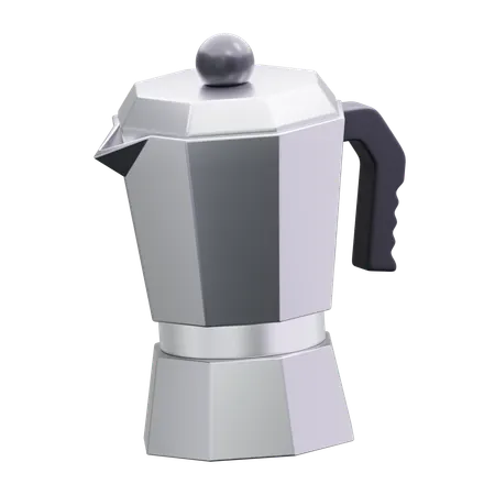 Moka Pot Coffee  3D Icon