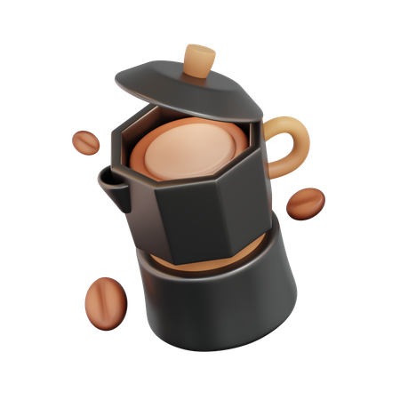 Mokapot  3D Icon