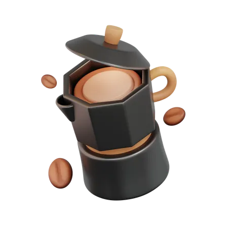 Mokapot  3D Icon