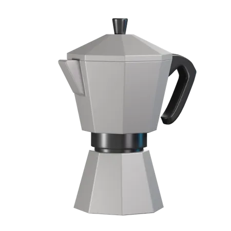 Mokapot  3D Illustration