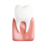 3d human tooth logo