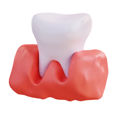 3 D Illustration Of Teeth And Gums 3D Icon