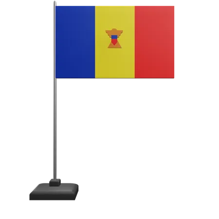 Moldawien-Flagge  3D Icon
