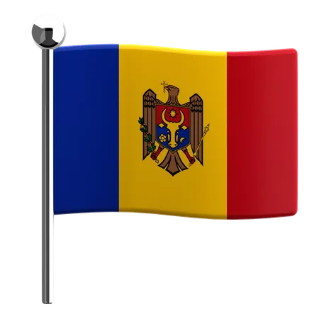 Moldova  3D Icon