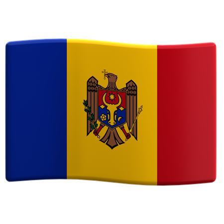 Moldova  3D Icon