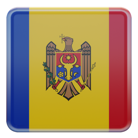 Moldova Flag  3D Illustration