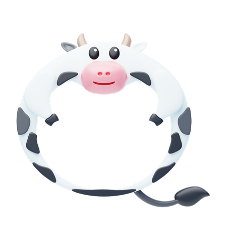 Quadro animal em forma de vaca  3D Icon