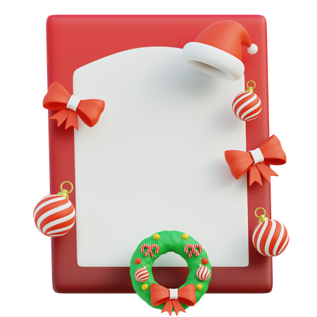 Quadro de decoração de natal  3D Icon