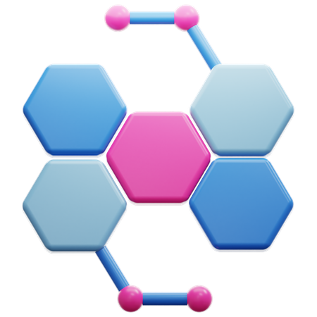 Moléculaire  3D Icon