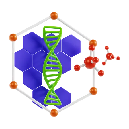 Molecular  3D Icon