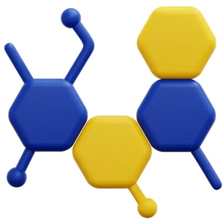 Molecular  3D Icon