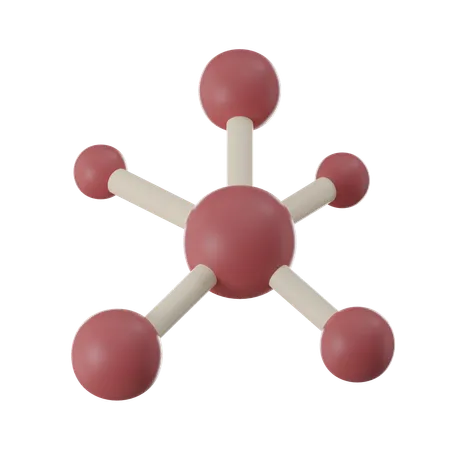 3 D Molecular Structure Organic Chemistry Research 3D Icon