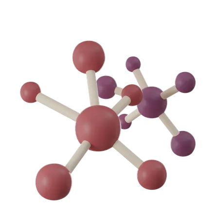 3 D Molecular Structure Organic Chemistry Research 3D Icon