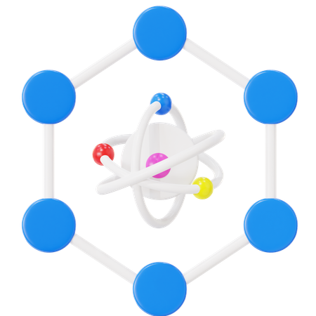 Molecular Structure  3D Icon