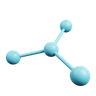 molecular structure 3d logo