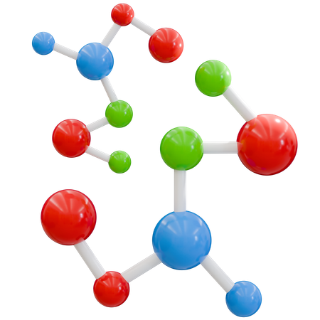 Molecular Structure Model  3D Icon