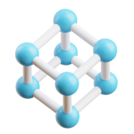 分子  3D Icon