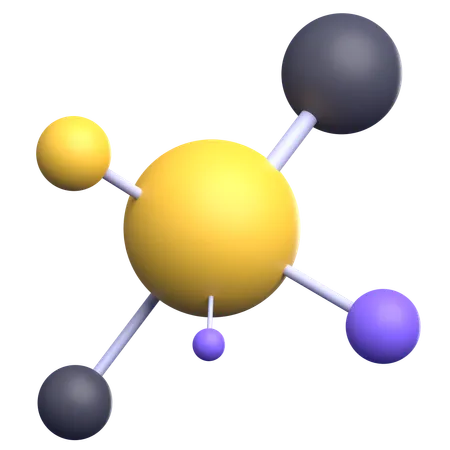 Molecule  3D Icon