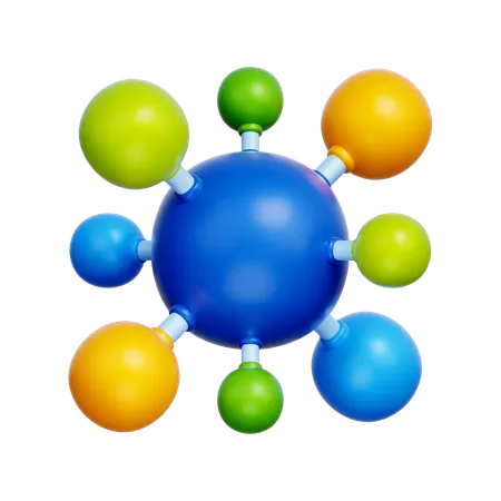 Molecule  3D Icon