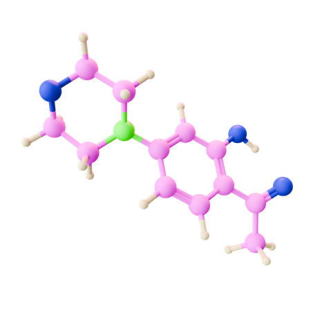 Molecule Structure  3D Icon