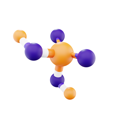 Molecule Structure  3D Icon