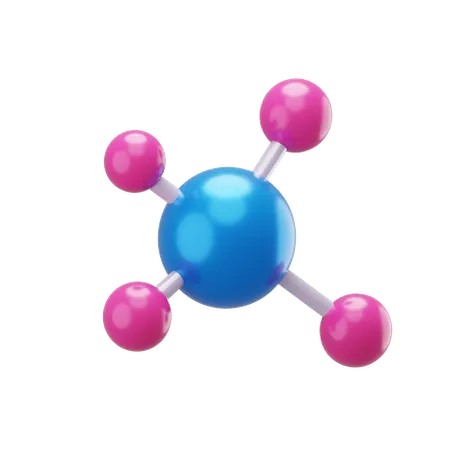 Molecule Structure  3D Icon