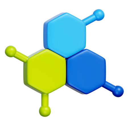 Molecule structure  3D Icon