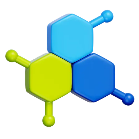 Molecule structure  3D Icon