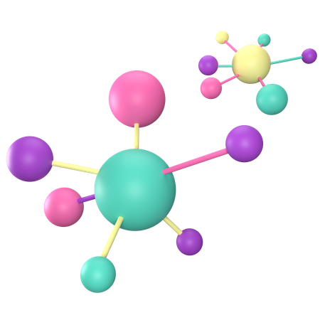 Molecule Structure  3D Icon