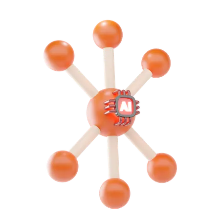Molekül  3D Icon