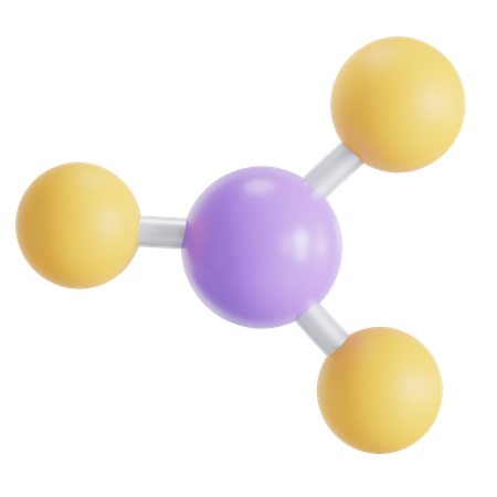 Moleküle  3D Icon