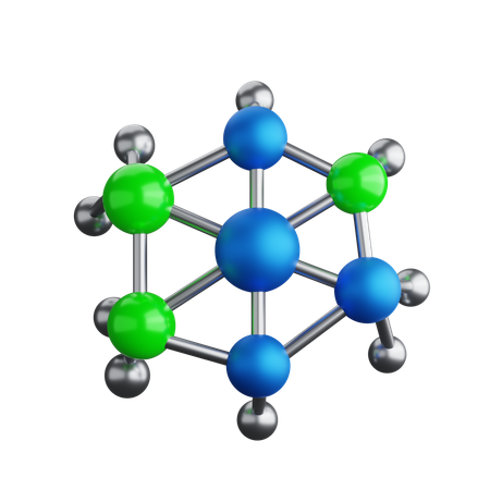 Moleküle  3D Icon