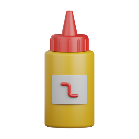 Molho de mostarda  3D Icon