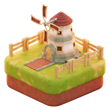 Molino  3D Icon