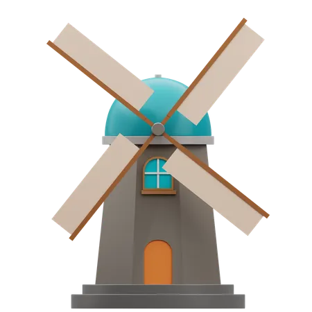 Molinos de viento holandeses  3D Icon