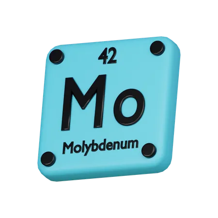 Molybdenum Element 3 D Icon 3D Icon
