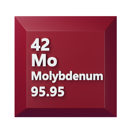 Molybdenum  3D Icon