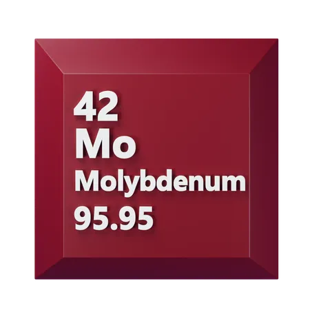 Molybdenum  3D Icon