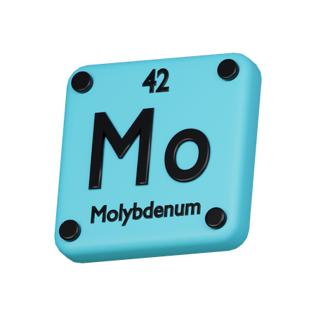 Molybdenum  3D Icon