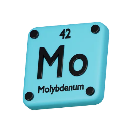 Molybdenum  3D Icon