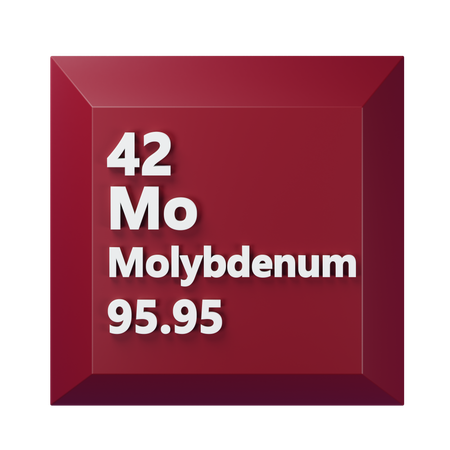 Molybdenum  3D Icon