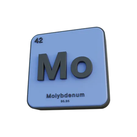 Molybdenum  3D Illustration